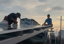 Lắp đặt trên mái nhà hộ gia đình tại quận 12